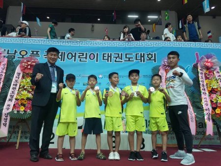 Монгол хүүхдүүд БНСУ-д болсон ОУ-ын таеквондогийн нөхөрсөг тулаанд амжилт дүүрэн оролцлоо